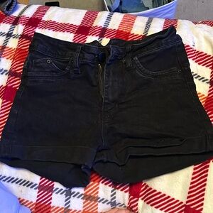 Black high waisted shorts